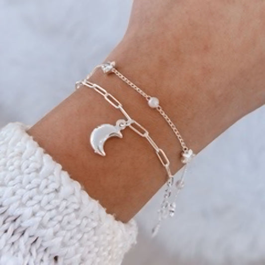 Pulseira Dupla Lua